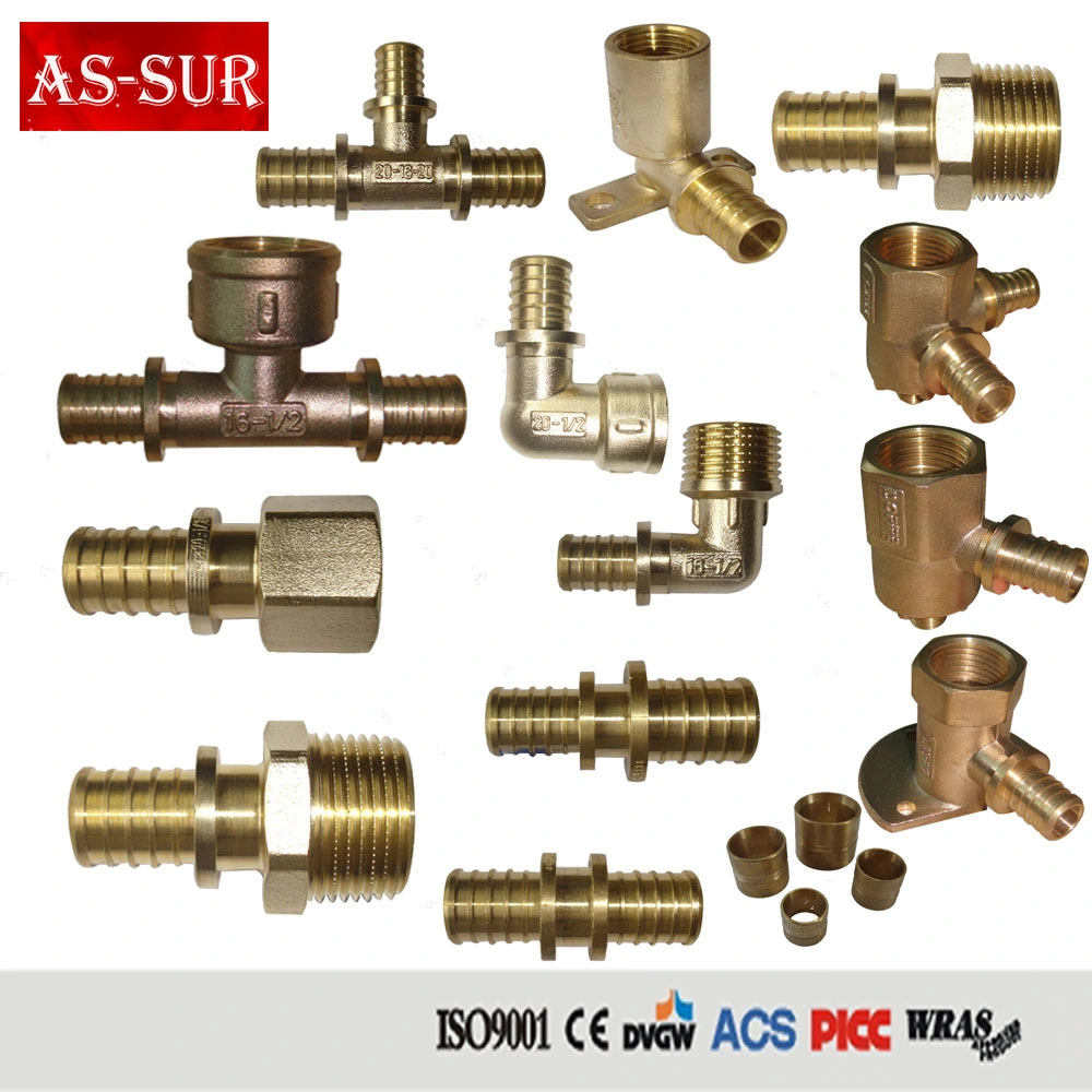 Ce Approved Copper Brass Tube Plumbing Hose Compression Pipe Fitting