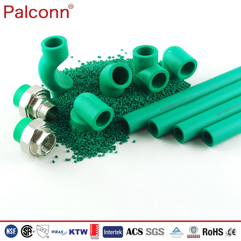 Pn16 Bar 160*21.9mm Green White Color PPR Pipe and Fittings for Cold Water