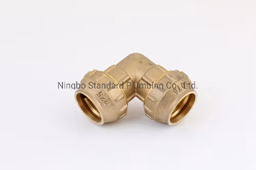 Brass PE Compression Male Elbow Fittings for PE/PPR Pipe