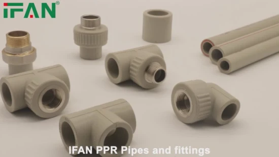 Ifan Manufacture Gray PPR Coupling Water Tube Connector Reducer Socket PPR Pipe Fitting