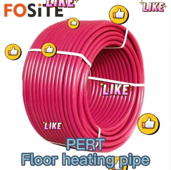 Monolayer Pert Pex Pipe for Warm Floor Heating with Red Color