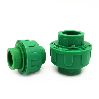 DIN8077 Green Color Plastic PPR Union Pipe Fittings for Drinking Water