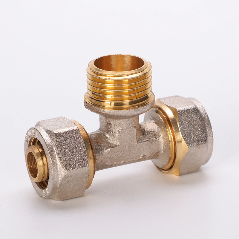 Brass Male Tee Multilayer Pex Compression Fittings