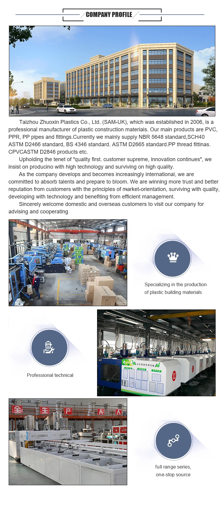 Huangyan, Taizhou Zhejiang, China 3year Sam-UK Hydraulic Hose Plastic Pipe