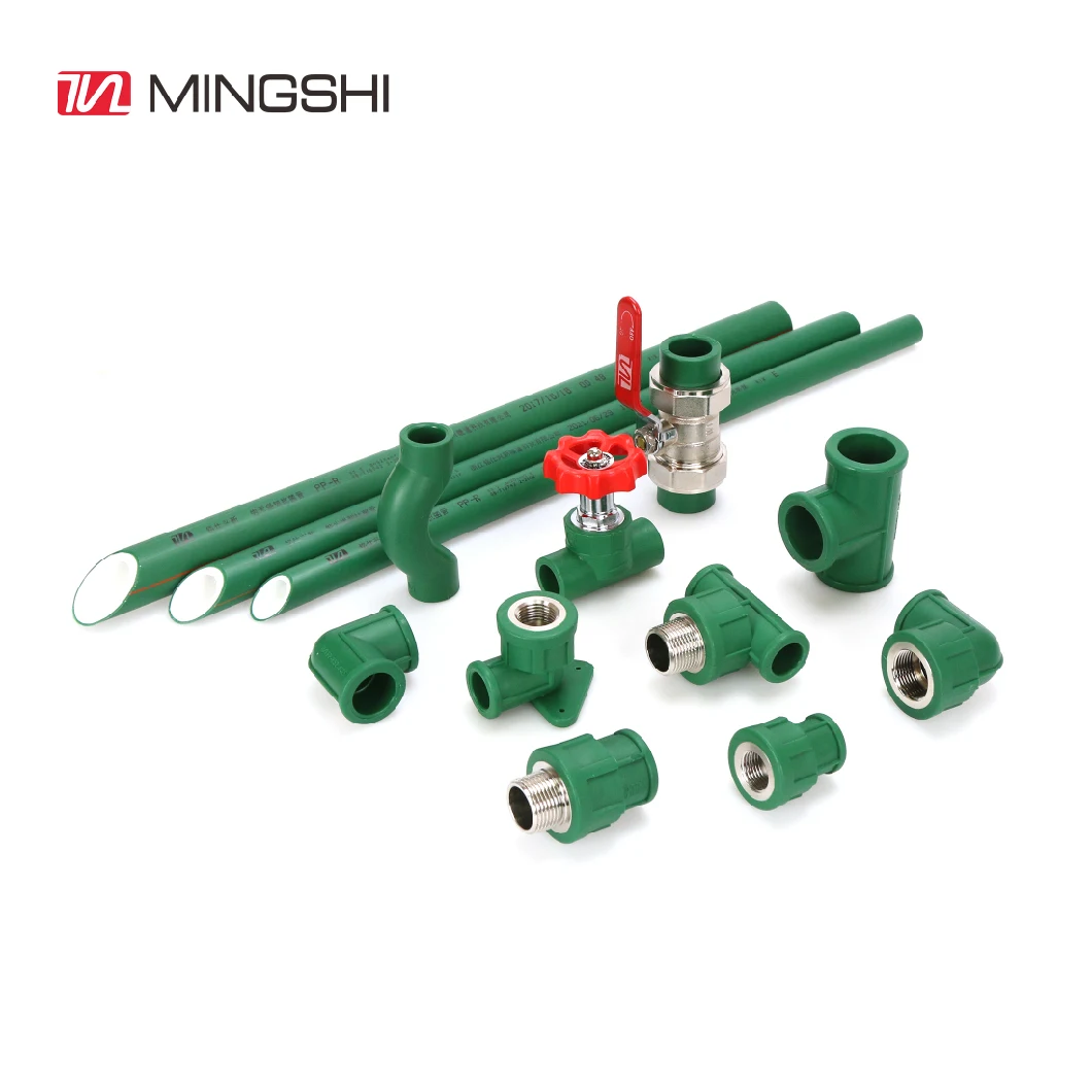 Customized High Density Green PPR Fittings for Water System PPR Pipe -Male Straight