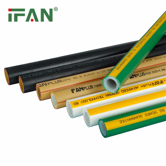 Ifan Factory Direct Price Pure Plastic Green Water Tube PPR Pipe