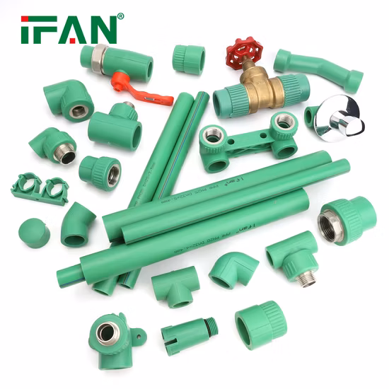 Ifan Hot Sell Pn12.5-Pn25 Tube Connectors Customized Plastic PPR Pipes and Fittings