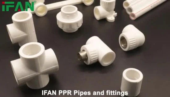 Ifan PPR/PPR-C/PVC Pipe and Fittings Factory Price PPR Soket White Color Full Size 20-110mm