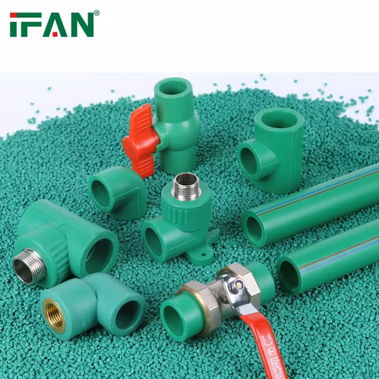 Ifan Customized PPR Pipe Fitting Green Pn25 Plumbing PPR Fitting for Water