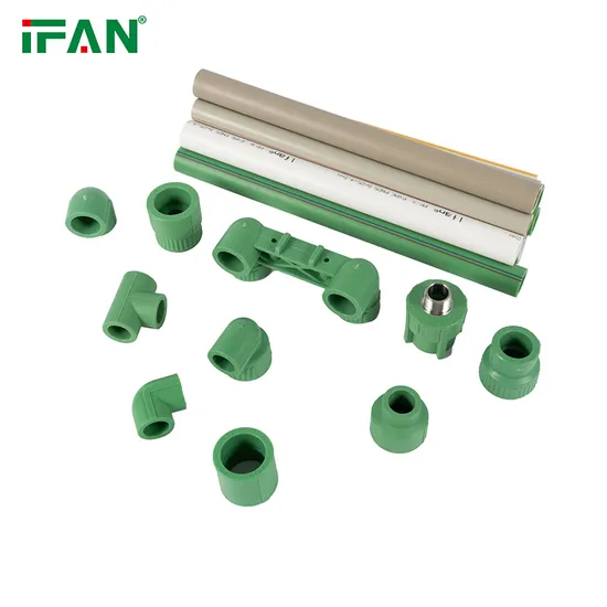 Ifanplus Plastic Male Female Thread 20-110mm Green PPR Pipe and Fitting