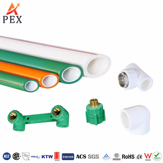 High Quality PPR Pipe Green White Gray Pn16 20*2.8mm