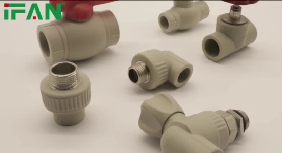 Ifan Gray Color Coupling PPR Plumbing Fittings 20-110mm Socket Plastic PPR Pipe and Fittings